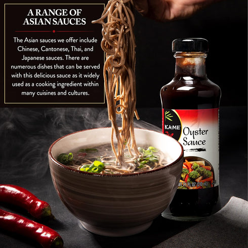 KA-ME Oyster Sauce 7.0 oz, Authentic Asian Ingredients and Flavors, Certified , No Preservatives/MSG, For Marinade, Dipping & Cooking BBQ, Meats, ...