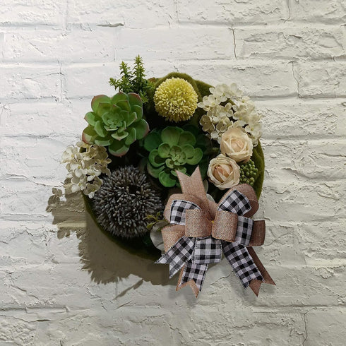 Black White Plaid Gift Bows Burlap Wreaths Bows Christmas Tree Topper for Wedding Holiday Birthday Party Decoration 12" x 9.4"...