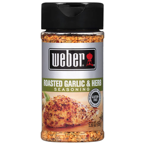 Weber Roasted Garlic & Herb Seasoning, 5.5 Ounce Shaker (Pack of 6)...