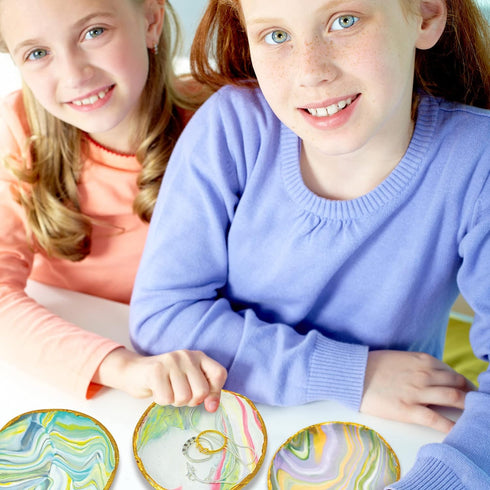 JOiFULi Make Your Own Clay Jewelry Bowls Arts and Crafts Kit Gifts for Girls Kids Ages 8 9 10 11 12 Years Old...