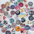 Libiline 100pcs 20/25/30mm Mix Pattern Wood Buttons 4 Holes Craft Clothes Sewing Button (15mm(5/8"), Multi-color)...