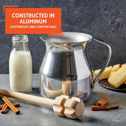 IMUSA USA GAU-80232W Aluminum Chocolatera 2-Quart, Silver...