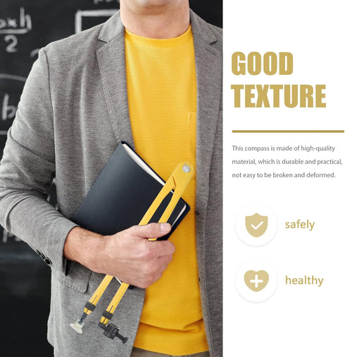 Teaching Compass Plastic Whiteboard Compass Drawing Math Geometry Tool Large Circle on Teacher Aids for Drafting Woodworking Demonstration Compass...