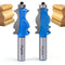 2PCS Architectural Molding Router Bit Set with 1/2" Shank, Enhance Your Woodworking with Corner Rounding & Edge-Forming...