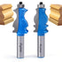 2PCS Architectural Molding Router Bit Set with 1/2" Shank, Enhance Your Woodworking with Corner Rounding & Edge-Forming...