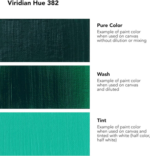 Daler Rowney Georgian Oil Paint Viridian Hue 38ml Tube - Art Paints for Canvas Paper and More - Oil Painting Supplies for Artists and Students - A...