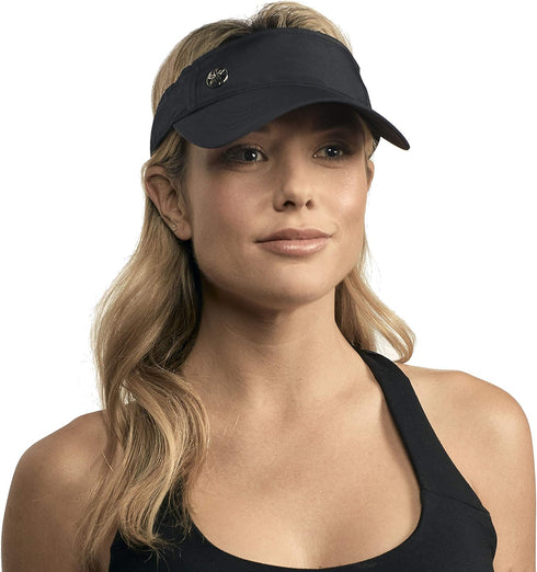 Gaiam Classic Fitness Quick-Dry Visor - Sweat-Wicking Sun Visors for Women with Open-Top Visor Cut for Releasing Excess Body Heat, Trendy Women's ...