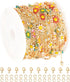 YOUBEIYEE 16.4 Feet Colorful Daisy Chain Necklace DIY for Women Gold Plated Brass Cross Chain with Bead Jewelry Chain Roll Jewelry Supplies Findin...