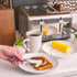 Butter Knife Set - European-Style Spreader Knife with Stainless Steel Blade - Easy Grip Colored ABS Handles - 6-Piece Set...