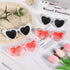 Etercycle Bride Sunglasses, Heart Sunglasses for Bachelorette Party, Fashion Rhinestone Pink Sunglasses For Bride to Be Gift...