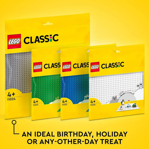 LEGO Classic Blue Baseplate Square 32x32 Stud Foundation to Build, Play, and Display Brick Creations, Great for Ocean and Water Landscapes, 11025...