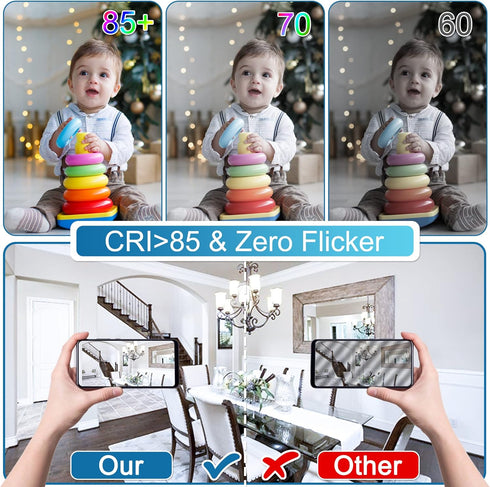 comzler Ceiling Fan Light Bulbs Candelabra LED Bulbs - 60 watt Equivalent, 5000K Daylight White Candelabra E12 Base A15 Small Light Bulbs,600lm,No...