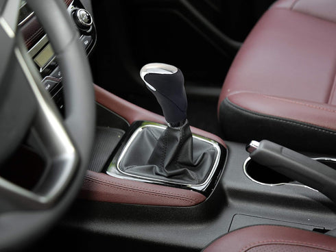 Leather Car Gear Knob, Manual Shift Stick Shifter Handle Fit Most MT Transmissions, Black...