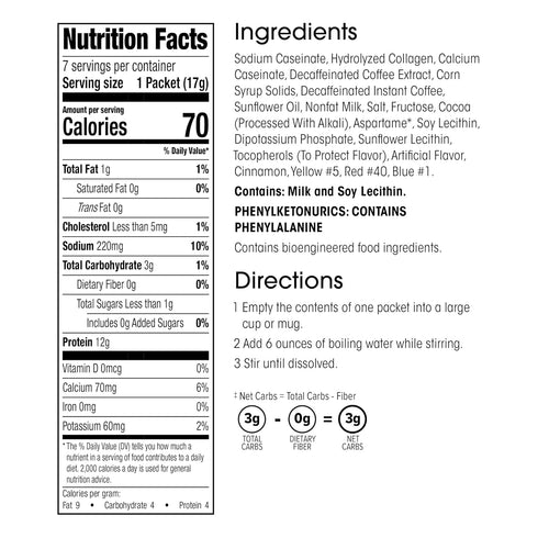 Wonderslim Protein Coffee Powder, Creamy Original Cappuccino, Low Sugar, Gluten Free, Keto Friendly & Low Carb (7ct)...