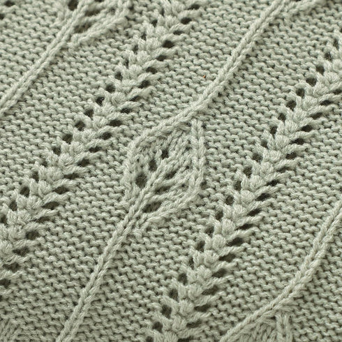 Baby Blanket for Boys Girls Knitted Neutral Swaddle Blanket Soft Lightweight Receiving Blankets for Newborn Infant Crib Stroller Light Green 30 x ...