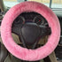 Fluffy Steering Wheel Cover for Women/Girls/Ladies Fuzzy Steering Wheel Cover Winter Warm Faux Wool Plush Car Wheel Cover Furry Steering Wheel Pro...