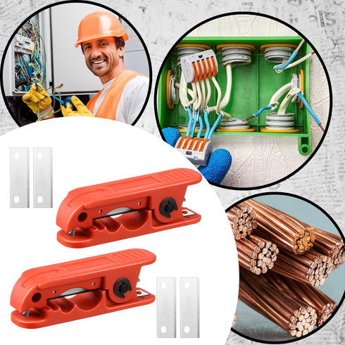 2 Pcs LCP-240 Wire Stripper with 10 Blades Cutter Cable Stripper for AWG 12 to 4/0 Cables Wire Stripping Tool...