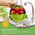 Performore Compact Universal Silicone Snap-On Pot Strainer | Heat-Resistant Clip-On Food Colander | BPA-Free Pasta, Vegetable & Soup Drainer | Dis...