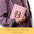 Pink Notebook for Women, 5.7"X8.3" A5 Journal Notebook with Letter B, Dual-Sided Writing Notebook with Dividers, Cute Leather Journal for Work, Bu...