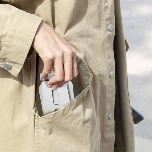 OMOTON Foldable Cell Phone Stand, C4 Portable Aluminum Phone Holder, Adjustable Phone Dock Cradle Compatible with iPhone 14/13/12/11 Pro Max, Sams...