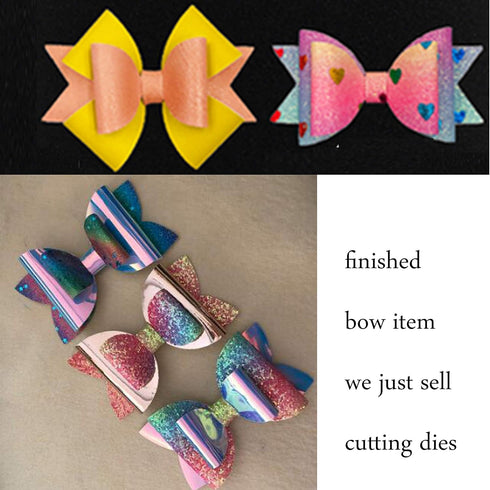 3 Sets Bow Tie Metal Die Cuts,Christmas Bowtie Hair Bow Cutting Dies Cut Stencils for DIY Scrapbooking Decorative Embossing Paper Leather Scrapboo...