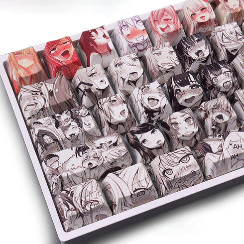 Gliging Anime Keycaps 108 PBT Dye Sublimation OEM Profile Japanese Anime Keycap for 61/87/104/108 Cherry Mx Gateron Kailh Switch Mechanical Keyboa...