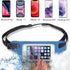 Ultimate Blue Waterproof Running Swimming Belt: Phone & Essentials Holder for Gym, Beach, Kayaking, Ski! Fits iPhone, Samsung - Touchscreen, IPX8 ...