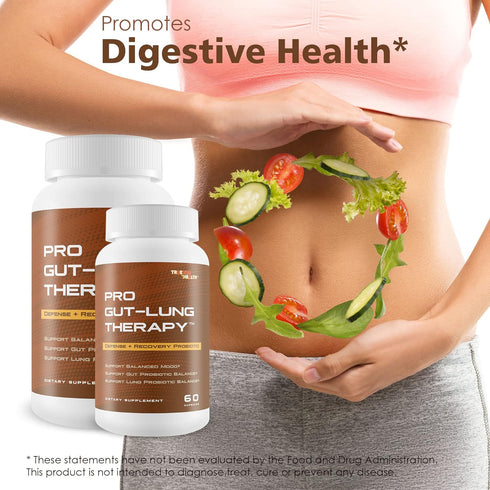 Pro Gut-Lung Therapy - Probiotic Mood Support- Defense + Recovery Probiotic - Support Balanced Mood - Support Gut Probiotic Balance - Support Lung...