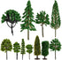 Bright Creations 55-Pieces of Miniature Model Trees for Diorama Supplies, Scenery, Landscape, DIY Projects, Arts and Crafts, Train Village, Railro...