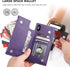 Bocasal Wallet Case for iPhone Xs Max with 3 Card Slots Cash Holder Zipper Design Premium PU Leather Sturdy Magnetic Closure 6.5 Inch(Purple)...