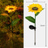 DAZZLE BRIGHT Sunflower Shape Solar LED Lights, 2 Pack Garden Waterproof Decorative with Stake for Outdoor Yard Pathway Outside Patio Lawn...