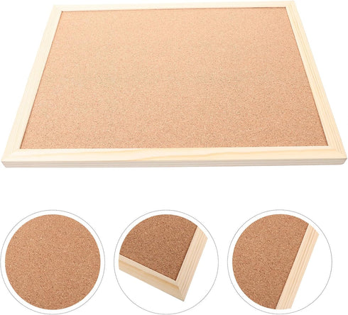 NUOBESTY Cork Board 30x40cm Dual Sided Bulletin Board Wall-Mounted Presentation Message Notice Pin Board Hanging Memo Board for Office Home S-choo...