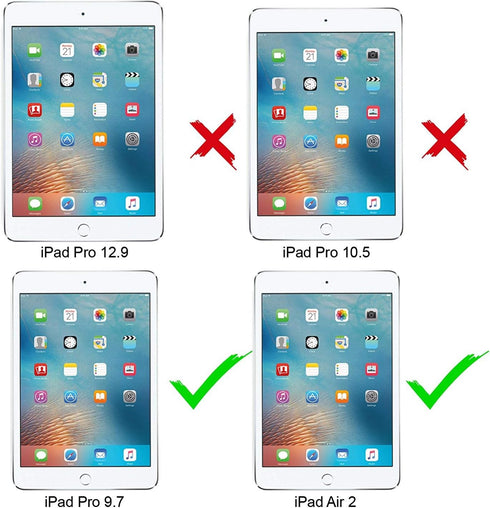AICase iPad Pro 9.7/iPad Air 2 2014 IP68 Waterproof, 360 Degree All Round Protective Ultra SlimDust/Snow Proof with Lanyard...