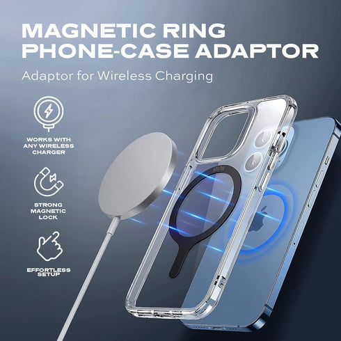Statik SnapLoop Phone Magnets for Back of Phone - Magnetic Ring for Phone Case, Magnet for Phone Case Adapter Sticker for Wireless Charging Androi...