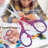 3.6 inch Sewing Crafting Scissors Stainless Steel Embroidery Scissors with Leather Scissor Cover for Cross Stitch Cutting Paper Handcraft Craft Ar...