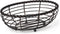 Gourmet Basics by Mikasa Rope Metal Oval Bread Basket, Black, 11-Inch -...