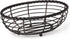 Gourmet Basics by Mikasa Rope Metal Oval Bread Basket, Black, 11-Inch -...