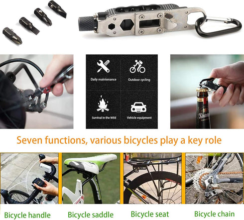 Buspoll Phillips screwdriver keychain tool flat screwdriver and nutdriver hex wrench hand tool...