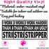 (3PCS) I Work Harder Than an Ugly Stripper Sticker Hard Hat Worker Blue Collar 3" Die-Cut Waterproof Vinyl Sticker for Toolbox Helmet Water Bottle...