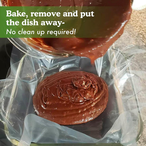 Regency Wraps Baking Dish Buddies, 14.5" X 19" pack of 6 Non-Stick Liners For Mess-Free Casseroles Dishes, Baking Sheets, glass and metal baking p...