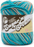 Lily Sugar'n Cream Super Size Ombres Yarn, 3 oz, Pebble Beach Ombre, 1 Ball......