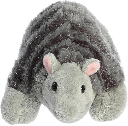 Aurora® Adorable Mini Flopsie™ Armadillo Stuffed Animal - Playful Ease - Timeless Companions - Gray 8 Inches...