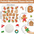 Christmas Cutouts Xmas Gingerbread Classroom Bulletin Board Decorations Merry Christmas Party Supplies for Toddler Kids Students Classroom Decors...