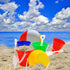 The Dreidel Company Beach Day Playsets, (Pack of 3) 5.25" Sand Bucket Play Set Box includes, Pail & Shovel Sand Toy for Boys and Girls Birthday Pa...