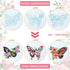 Yinder 5 Sets Embroidery Beginners Kit with Butterfly Flower Patterns and Instructions Cross Stitch Kits for Starter DIY Adult Kids Butterfly Patt...