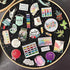 Wall Hanging Brooch Jewelry Storage Display Stand Enamel Pin Display Holder Earrings Necklace Glitter Pin Display Board with stars, Pin Collection...