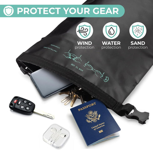 Savvy Outdoors Waterproof Dry Bag - Dry Bags for Food & Gear, Stuff Sacks for Backpacking and Camping Equipment, Waterproof Bag for Beach, Boating...