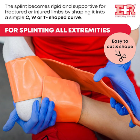 Ever Ready First Aid Universal Aluminum Splint, 24 Inch Rolled - 2 Pack...