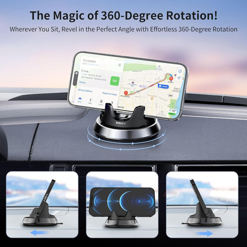 MEIDI Dashboard Phone Holder, Car Phone Holder Mount, Thickness Adjustable Car Cell Phone Cradle......