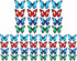 Butterfly Window Clings (36 pcs), Large Decals for Glass, Blue, Red, Orange, Teal, Anti Collision, Decorative, Reusable, Fade Resistant, Indoor Us...